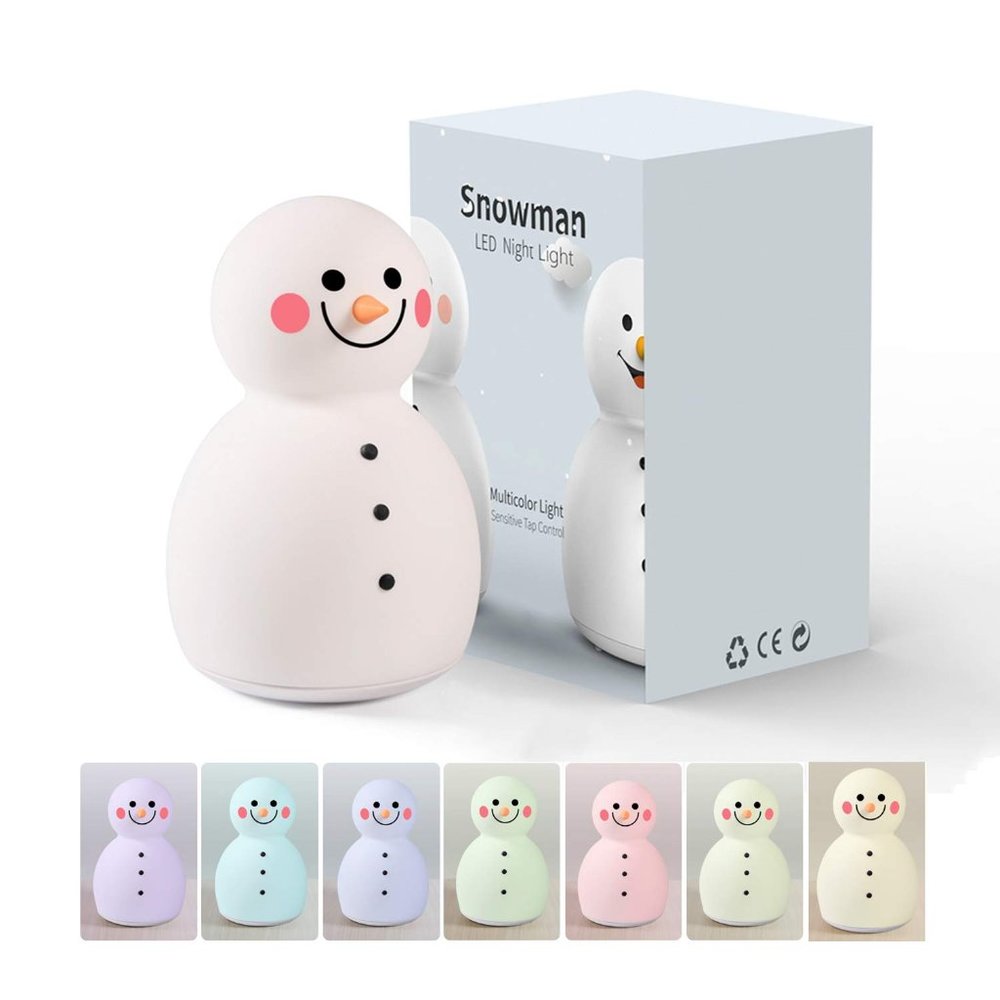 Snow Man LED Night Light